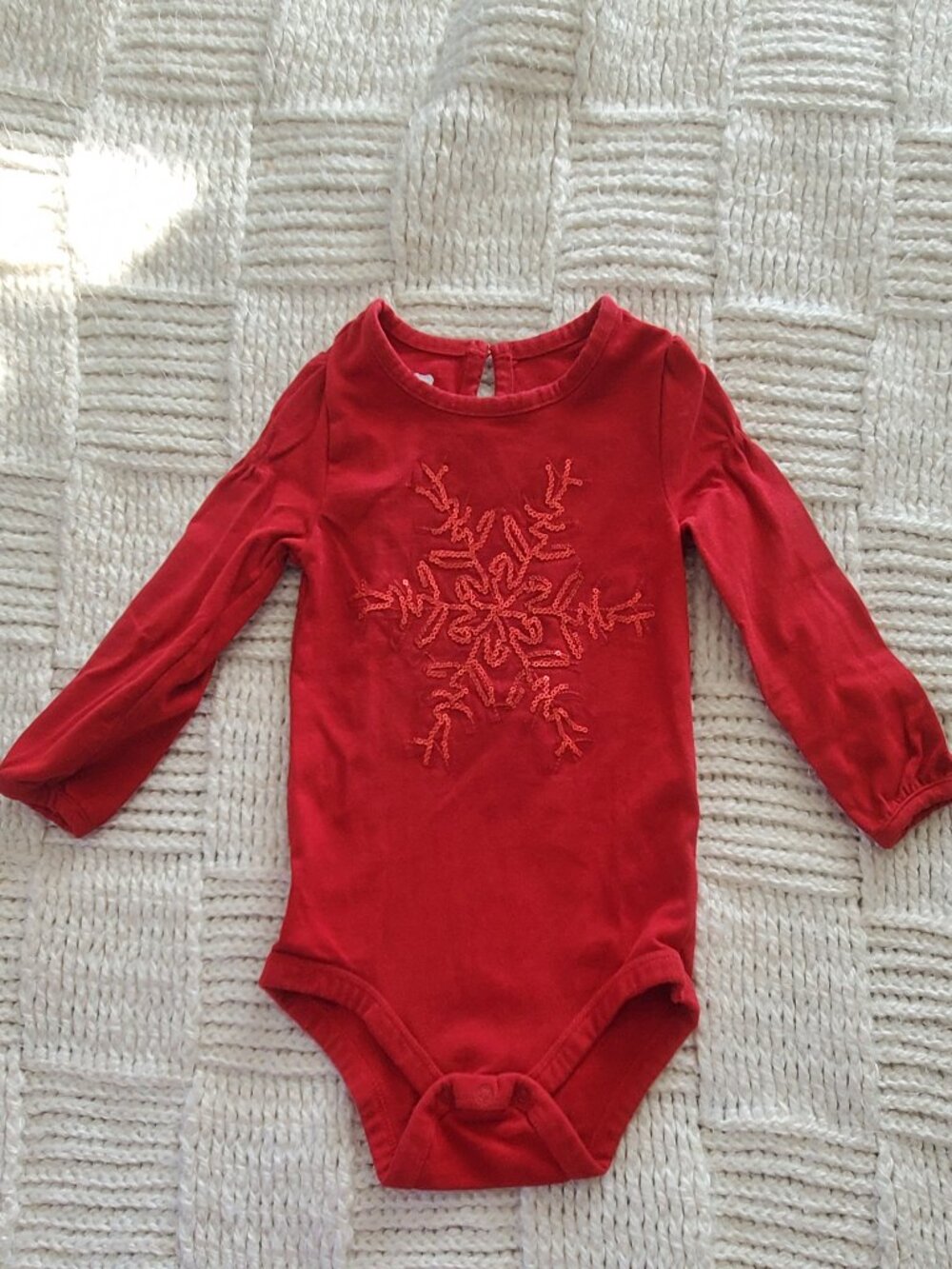 Baby's Christmas, winter long sleeve onesie